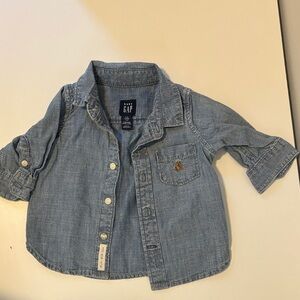 GAP Baby Blue Denim Shirt